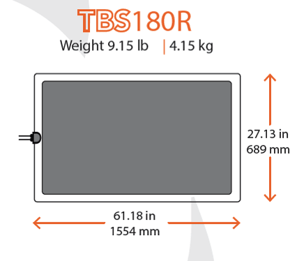 TBS180R 180 Watt Solar Panel- Low Profile Junction - 4thDsolar