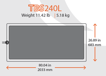 TBS240L 240 Watt Solar Panel- Low Profile Junction - 4thDsolar