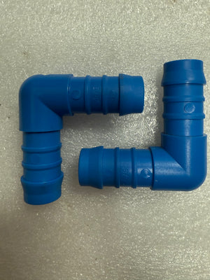 90-degree elbow barbed hose connectors