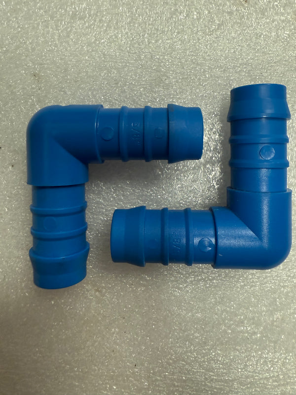 90-degree elbow barbed hose connectors