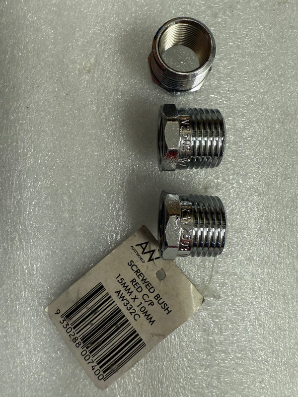 Austworld AW332C screwed bush reducing chrome plated