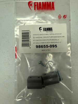 Awning handle wall installation kit