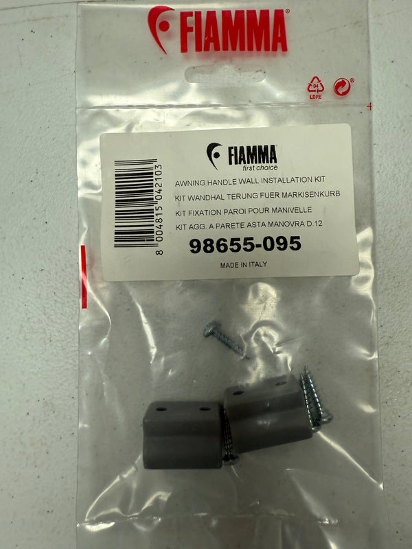 Awning handle wall installation kit