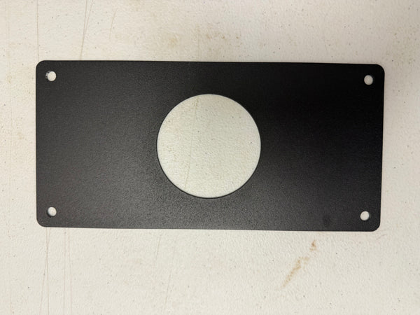 Black plated metal piece