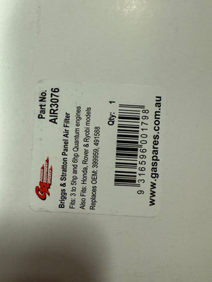 Brigge & Stratton panel air filter