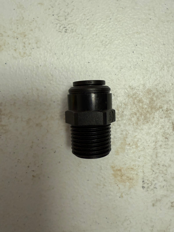 Black acetal metric male connector