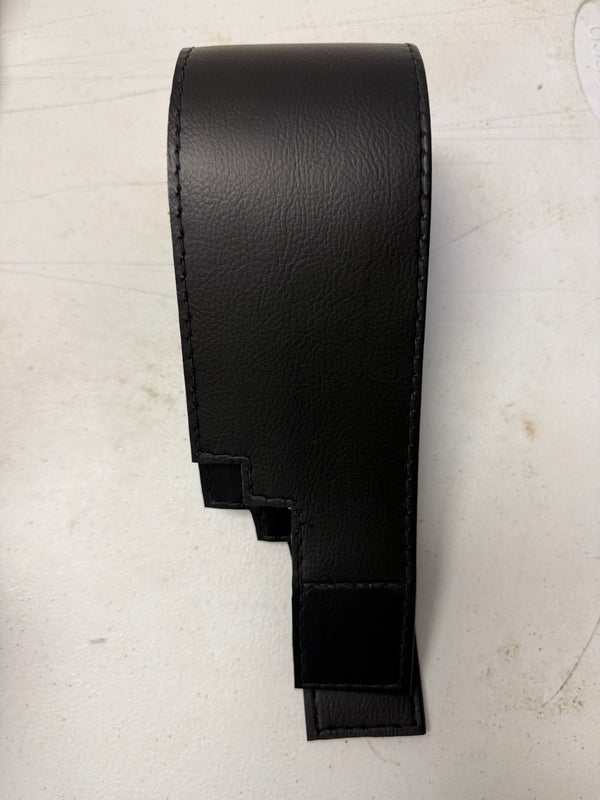 Black leather strips