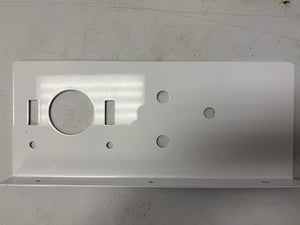 White metal trailer piece