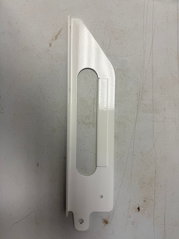 Long white metal trailer piece