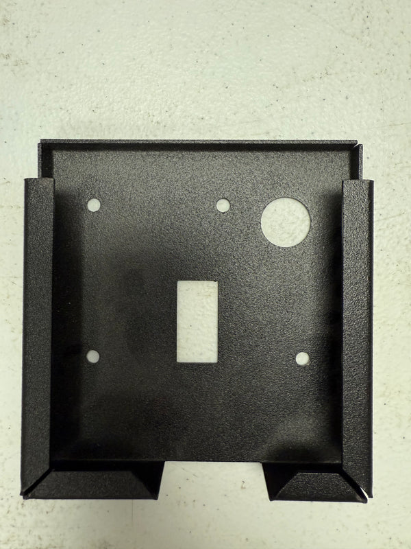 Metal black square cover