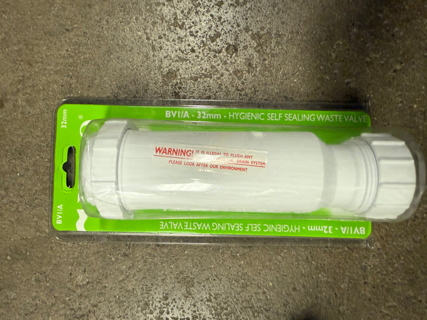 Hygienic self sealing waste valve 32mm
