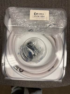 shower white straight hose