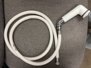 shower white straight hose