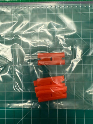 Orange plastic blade