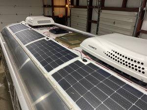 TBS100- 100 Watt Solar Panel -White- Fits Airstream - 4thDsolar