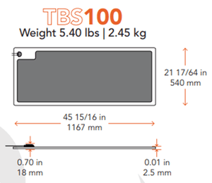 TBS100- 100 Watt Solar Panel -White- Fits Airstream - 4thDsolar