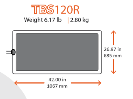 TBS120R 120 Watt Solar Panel- Low Profile Junction - 4thDsolar
