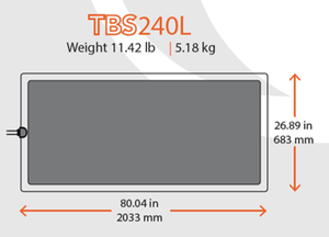 TBS240L 240 Watt Solar Panel- Low Profile Junction - 4thDsolar